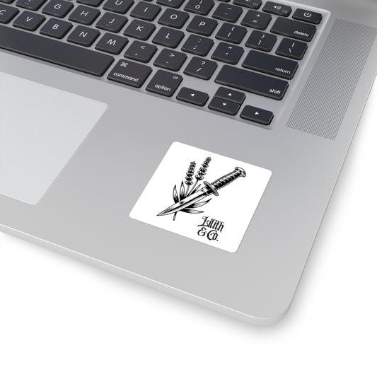 Dagger and Lavender Sticker