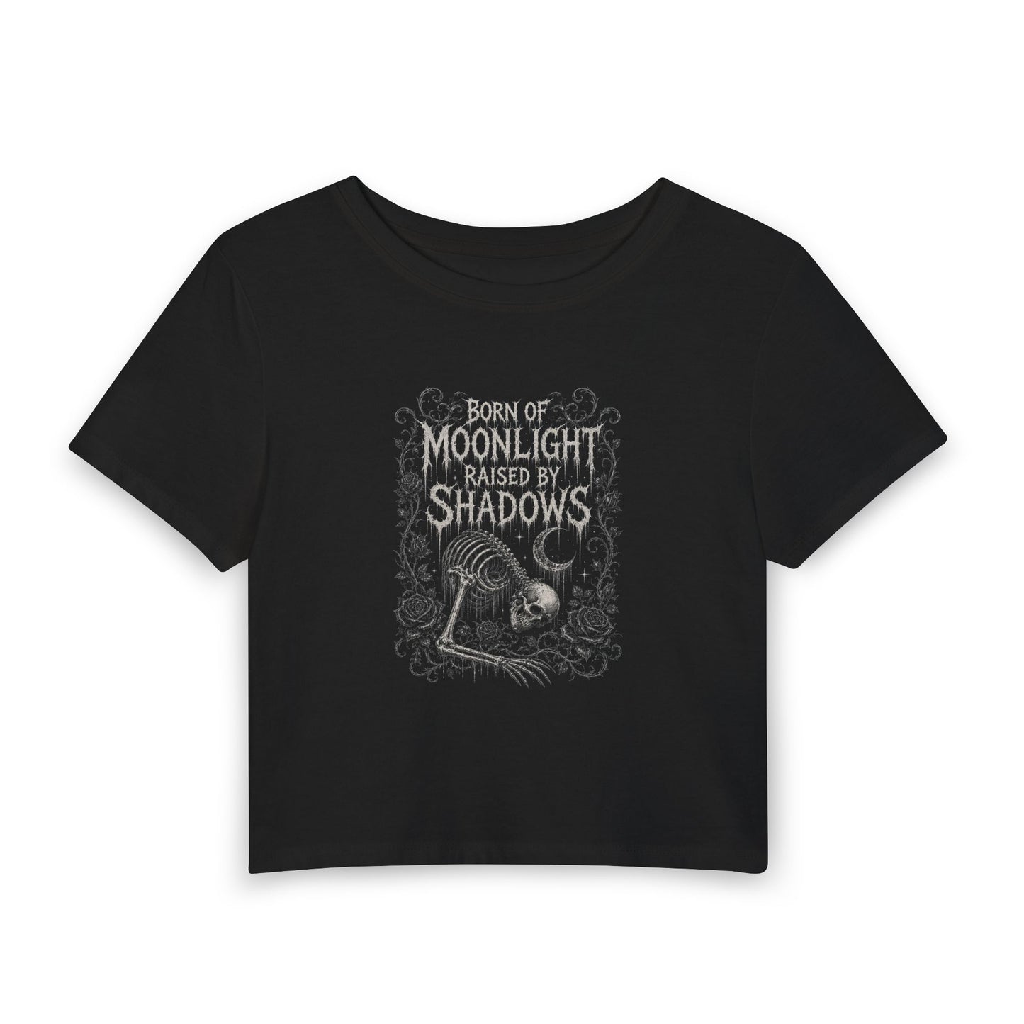 Shadows Skeleton Crop Top