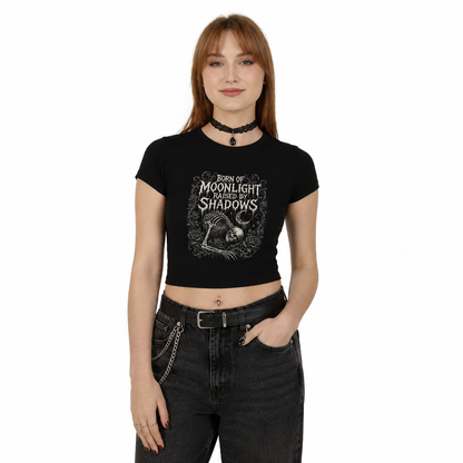 Shadows Skeleton Crop Top