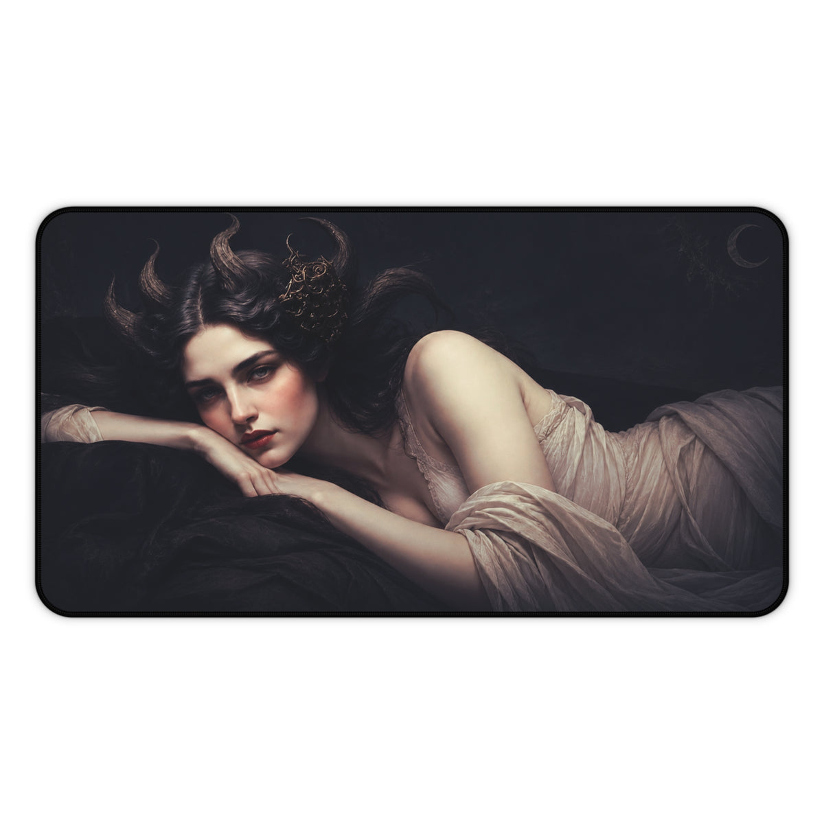 Her Gaze Desk Mat