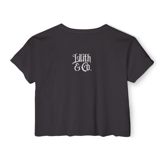 Live Laugh Loathe Crop Top