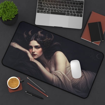 Her Gaze Desk Mat