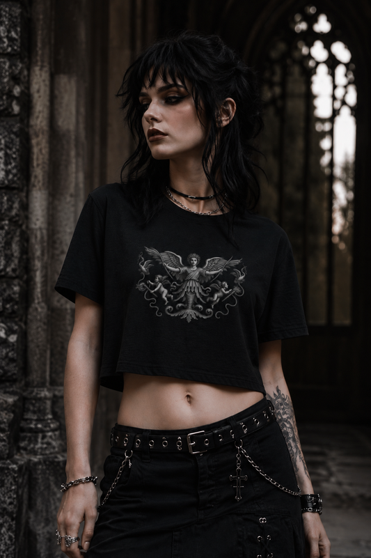 Angel Crest Crop Tee