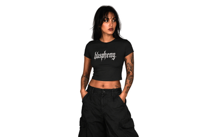 Blasphemy Crop Tee